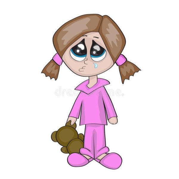 Грустные мультяшные