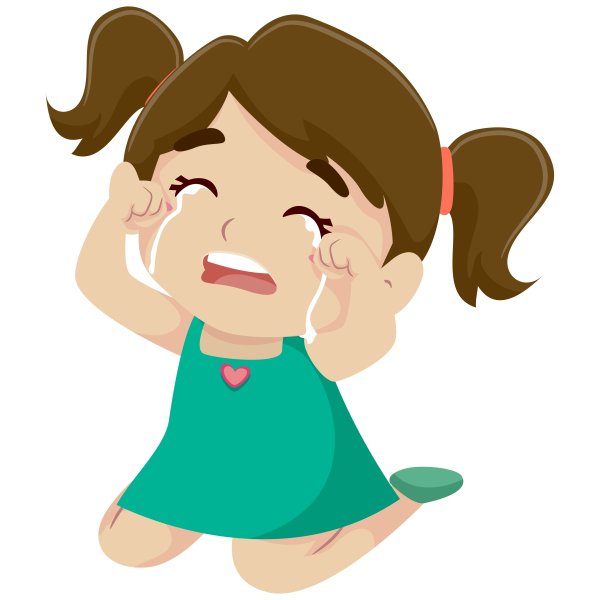 Плачущая девочка мульт