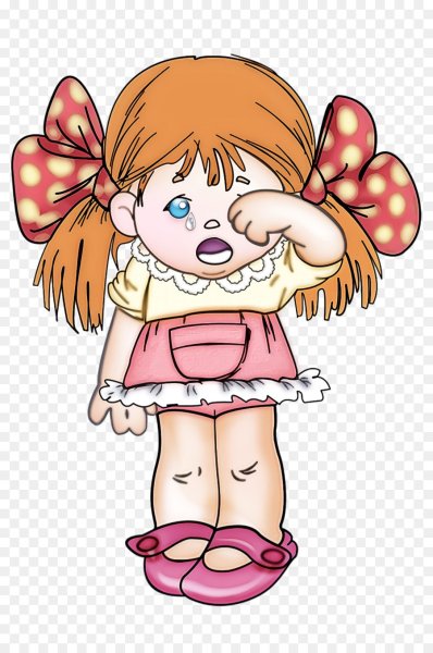 Плачущая девочка мультяшка