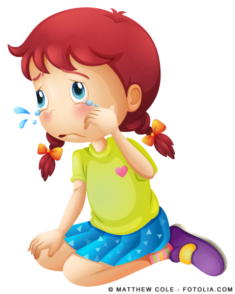 Девочка плачет