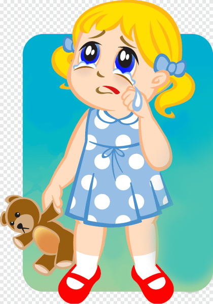 Девочка плачет рисунок