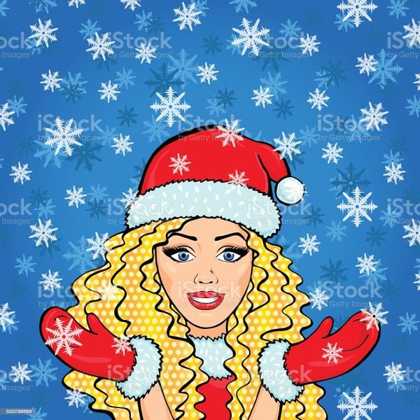 Снегурочка поп арт