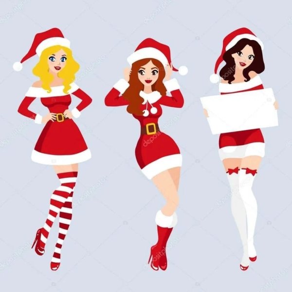 Снегурка в мультяшном стиле