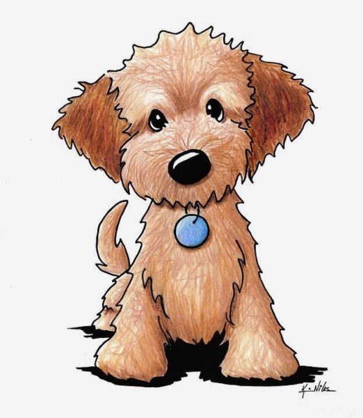 Нарисовать щенка