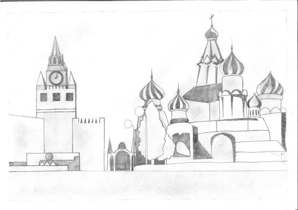 Рисунки Москвы детские