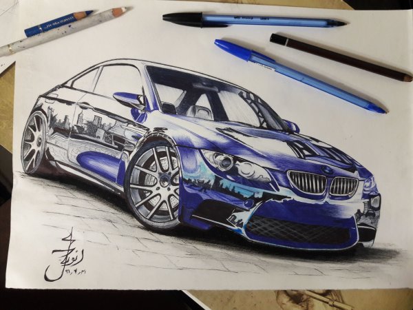 БМВ f30 рисунок