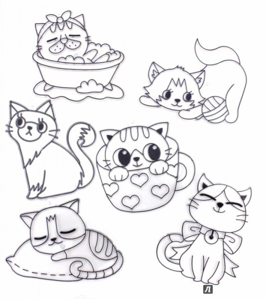 Наклейки котики