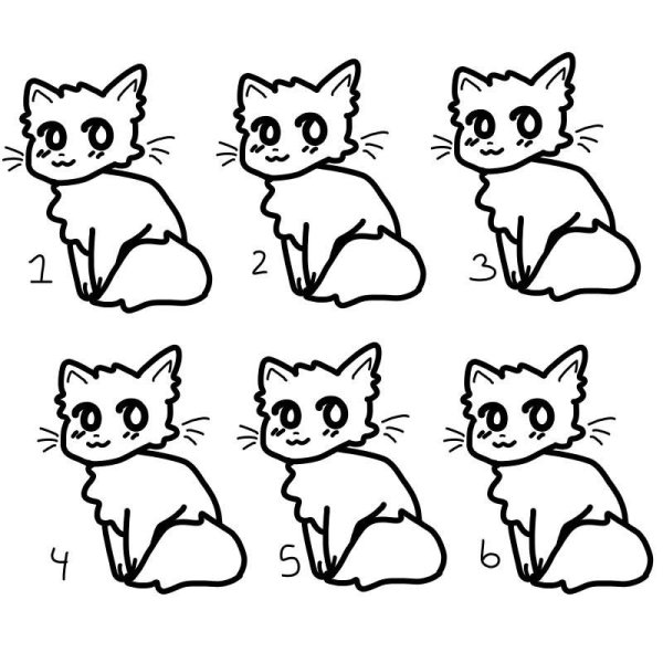 Раскраска маленькие котята