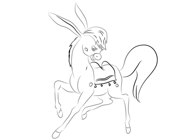 Конек горбунок рисунок