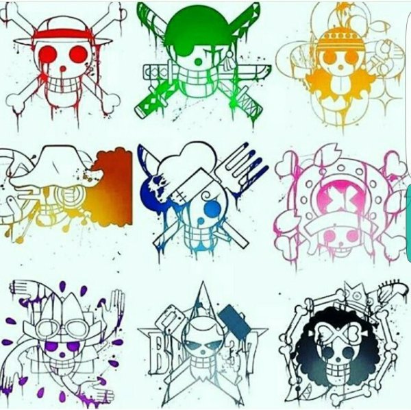 Ван Пис череп и кости