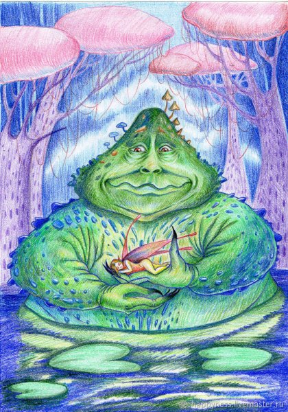 Маленький водяной иллюстрации Гольц