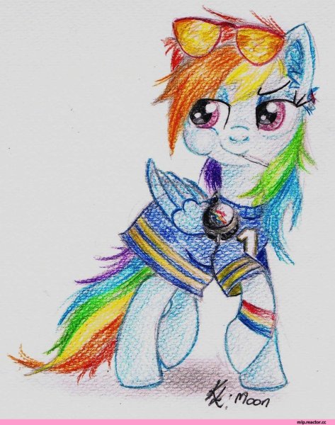 Нарисовать пони радугу Дэш