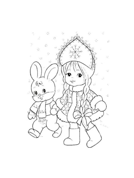 Раскраска булочка