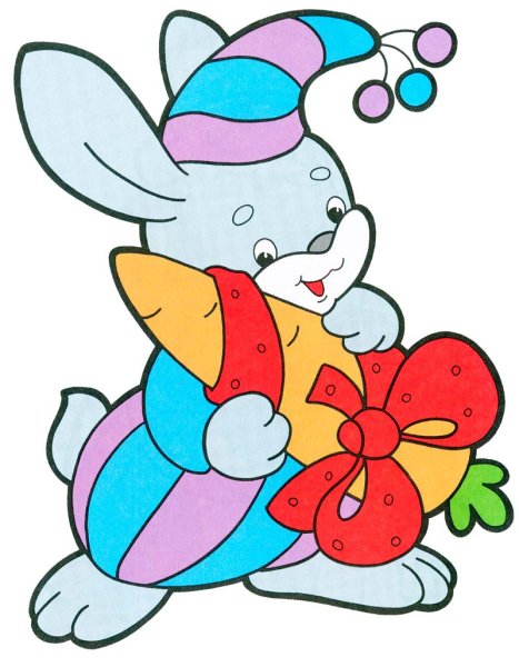 Новогодний зайчик с подарком