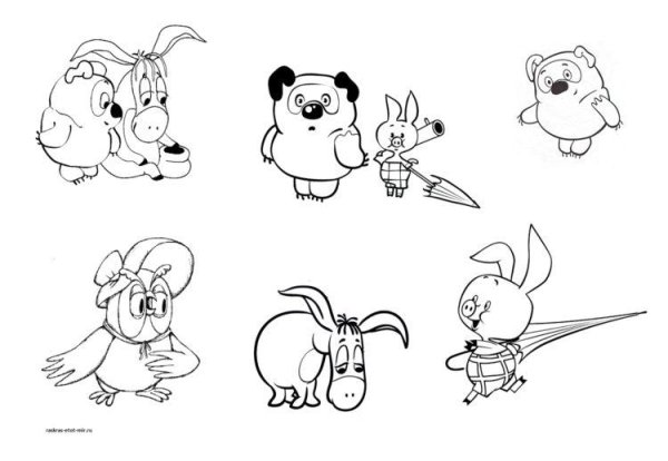 Мультяшные тату эскизы