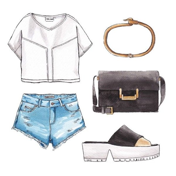 Модные Луки для рисования легко