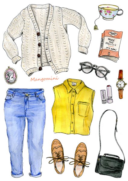 Рисунки одежды