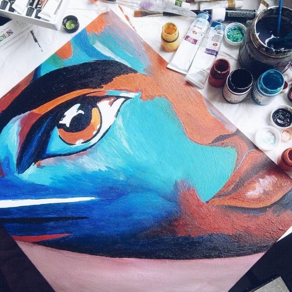 Поп арт живопись акрилом