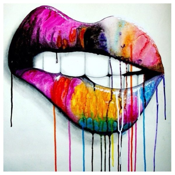 Губы абстракция