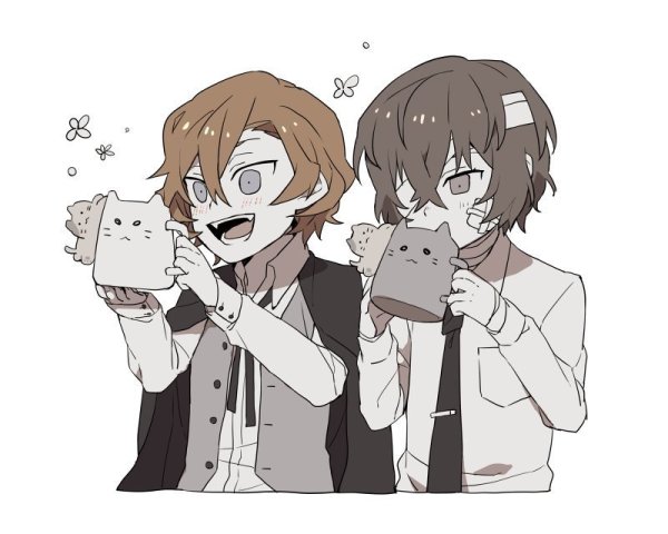 Акутагава и Чуя Чиби