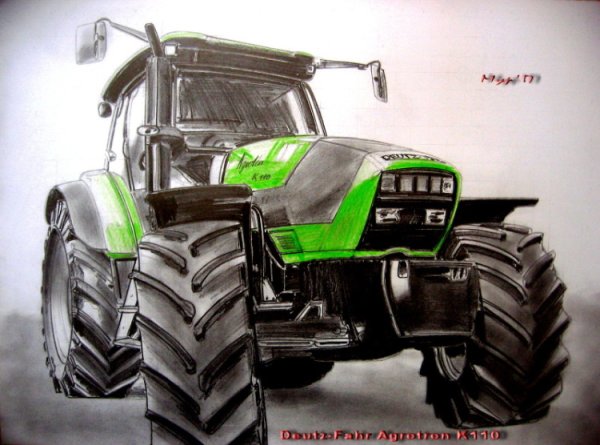 Нарисовать трактор 3д