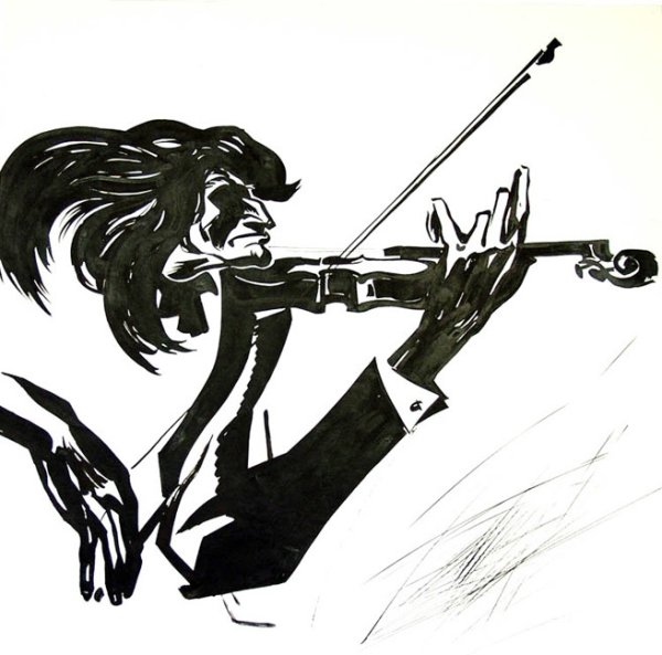 Никола Поганини рисунок