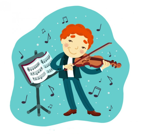 Скрипач мультяшный