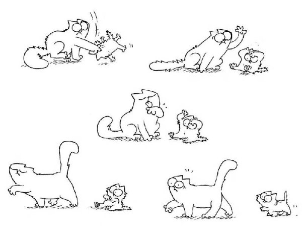 Котом Саймона для рисования