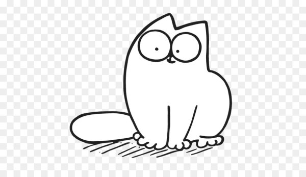 Рисунки для срисовки лёгкие кот Саймон