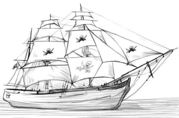 Корабль скетч