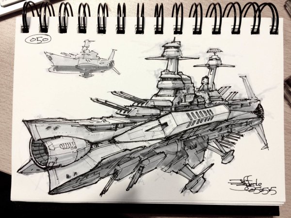 Эскизы парусных кораблей