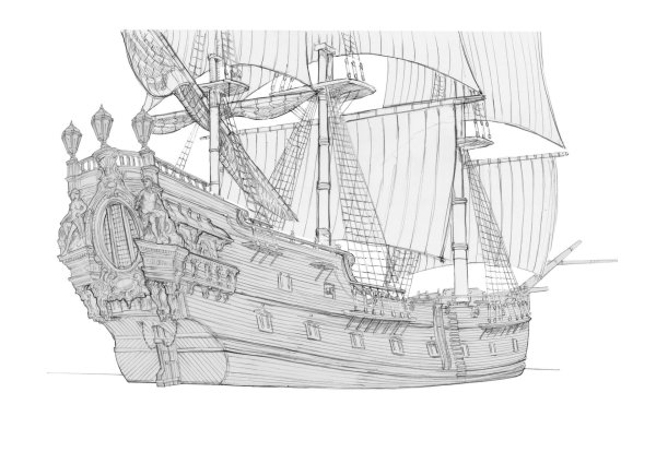 Корабли. Раскраска