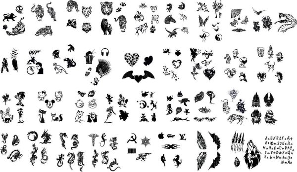 Татуировки маленькие эскизы для девочек