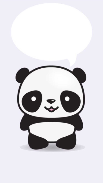 Лёгкие рисунки для срисовки Пандочка