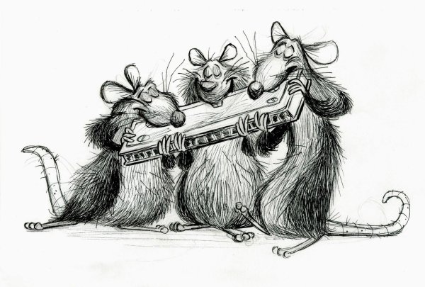 Мышь прикольная