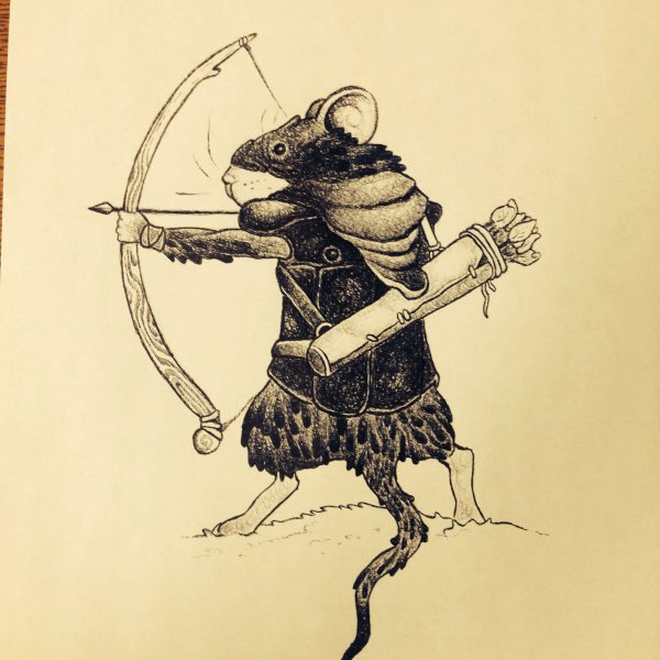 Мышь силуэт