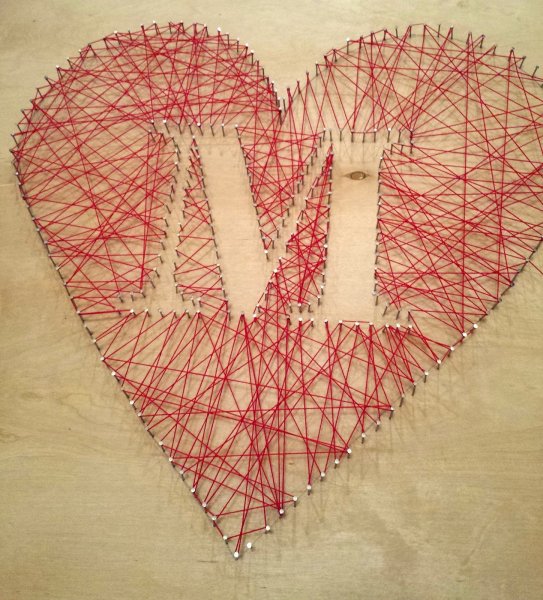 Матрешка ниткография