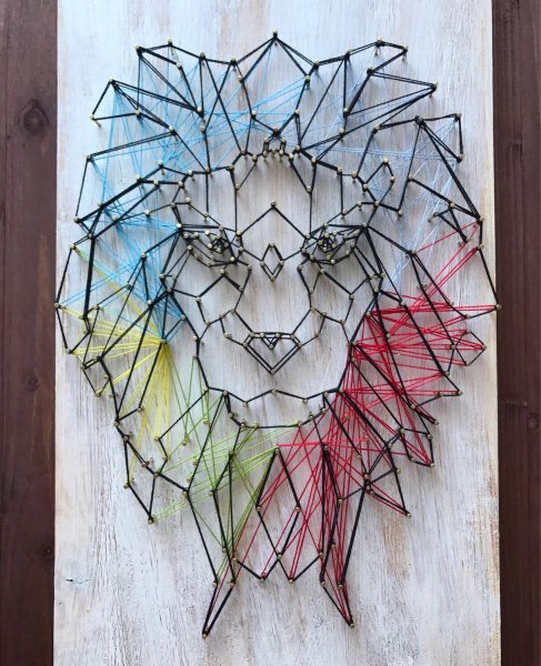 Картины из ниток и гвоздей своими руками