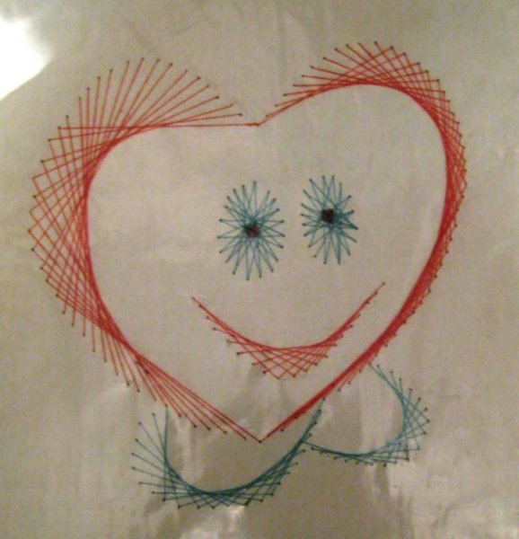 Картины из ниток и гвоздей