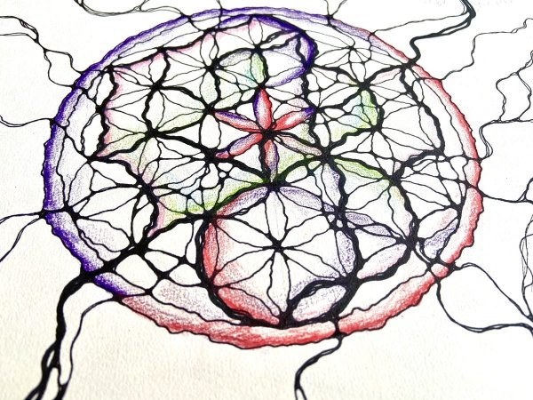 Рисование гелевыми ручками