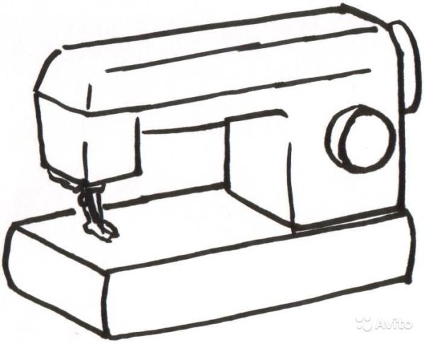 Швейная машинка раскраска для детей