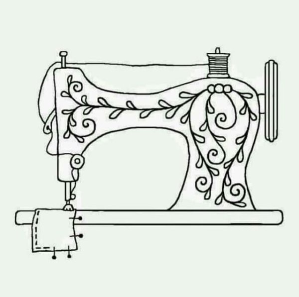 Швейная машинка эскиз