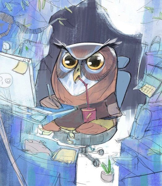 Совы в стиле фэнтези