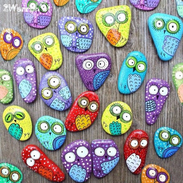 Рисование на камнях для детей