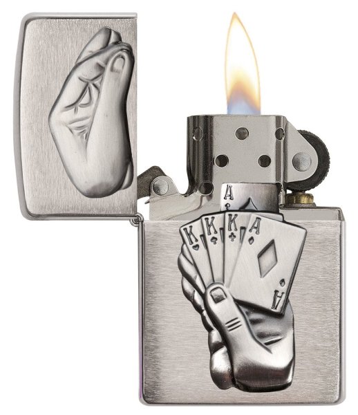 Бензиновая зажигалка Zippo 29396 Full House Emblem