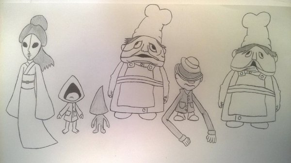 Little Nightmares раскраска шестая