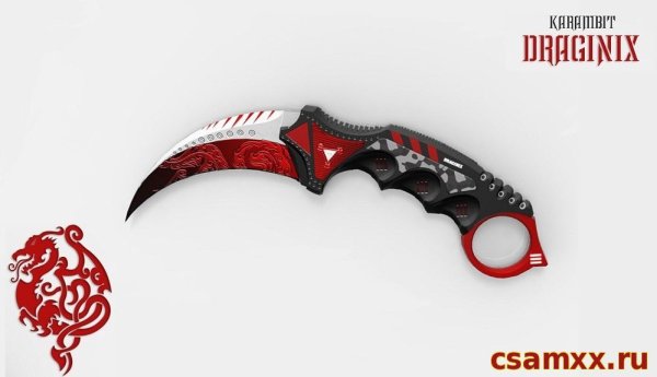 Керамбит с рисунком дракона