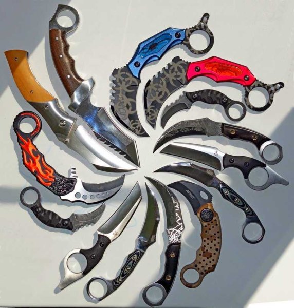 Коллекция ножей керамбит