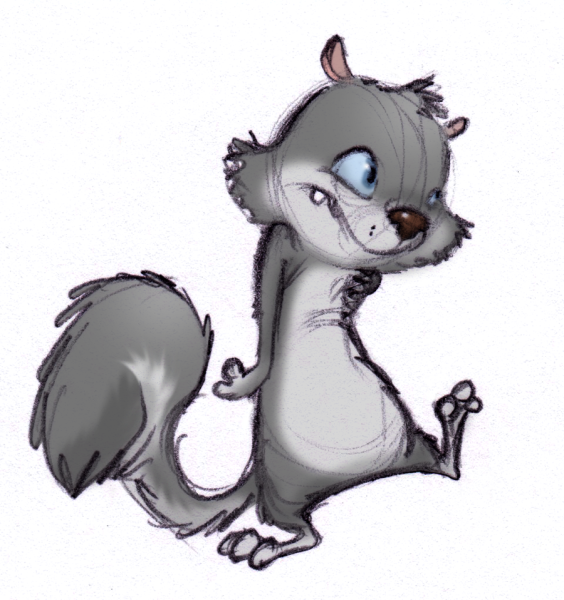 Смешные мультяшные белки