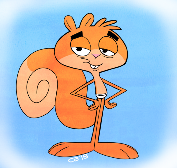Крутая белка из мультика